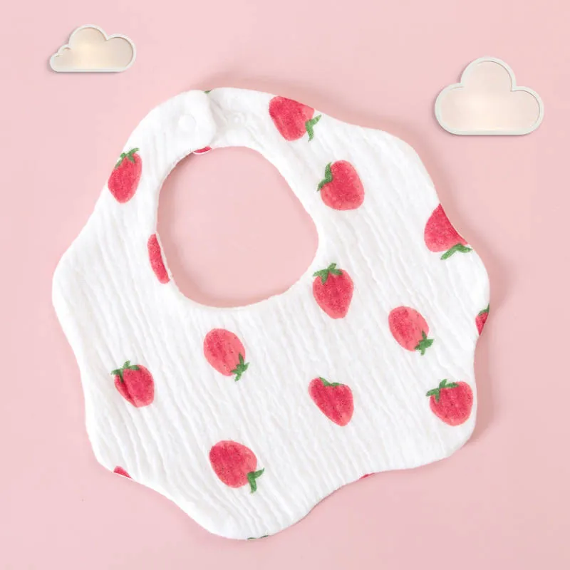 6-Layer Cotton Cartoon Absorbent Bib