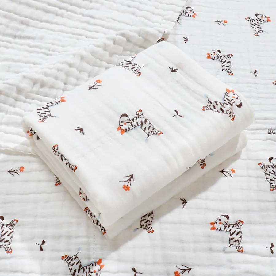 6-Layer Cotton Gauze Bath Towel (Blanket & Nap Towel)