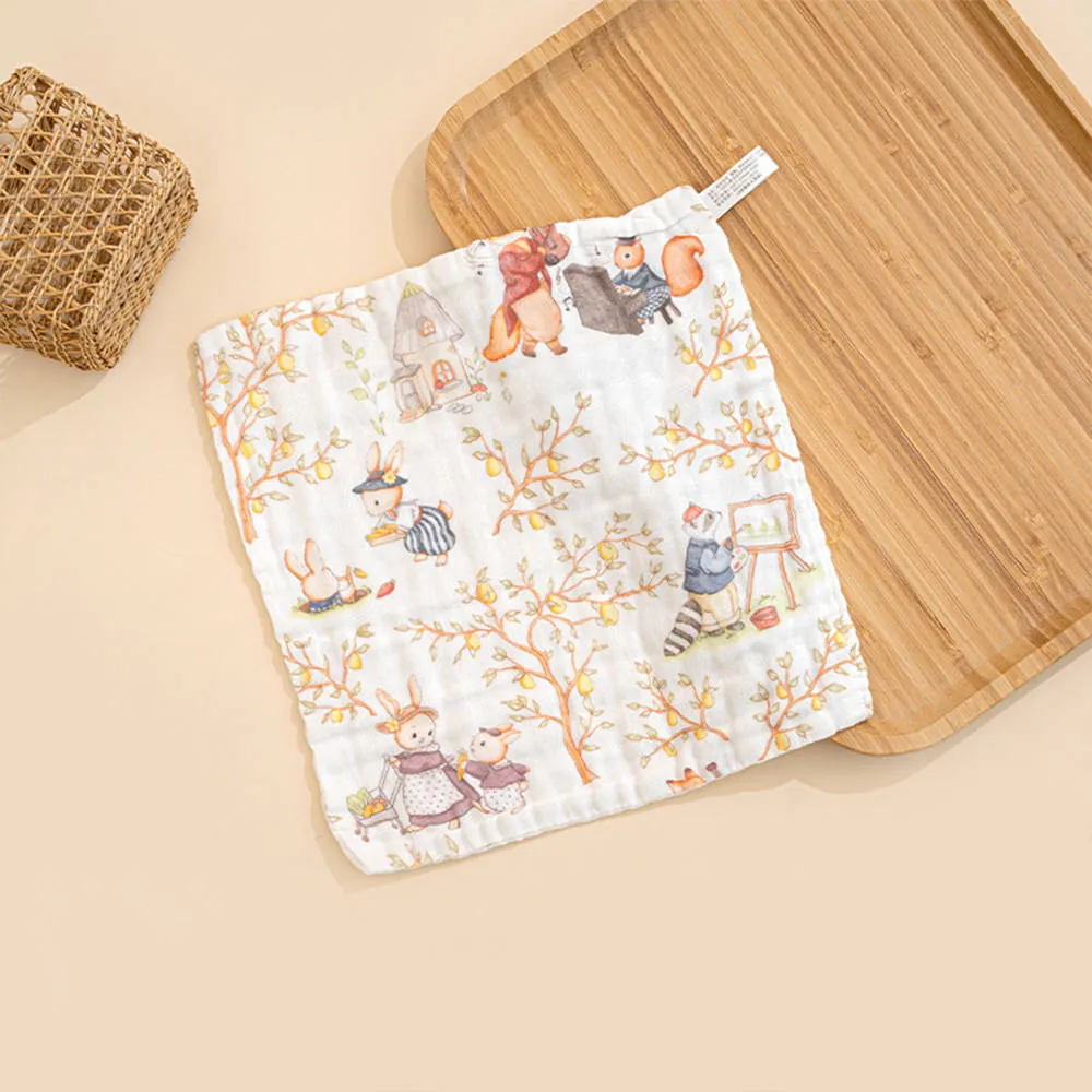6-Layer Seersucker Cotton Washcloth (30x30cm)