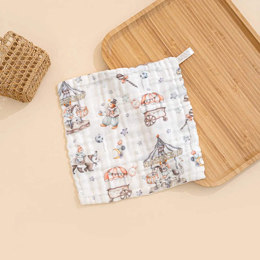 6-Layer Seersucker Cotton Washcloth (30x30cm)