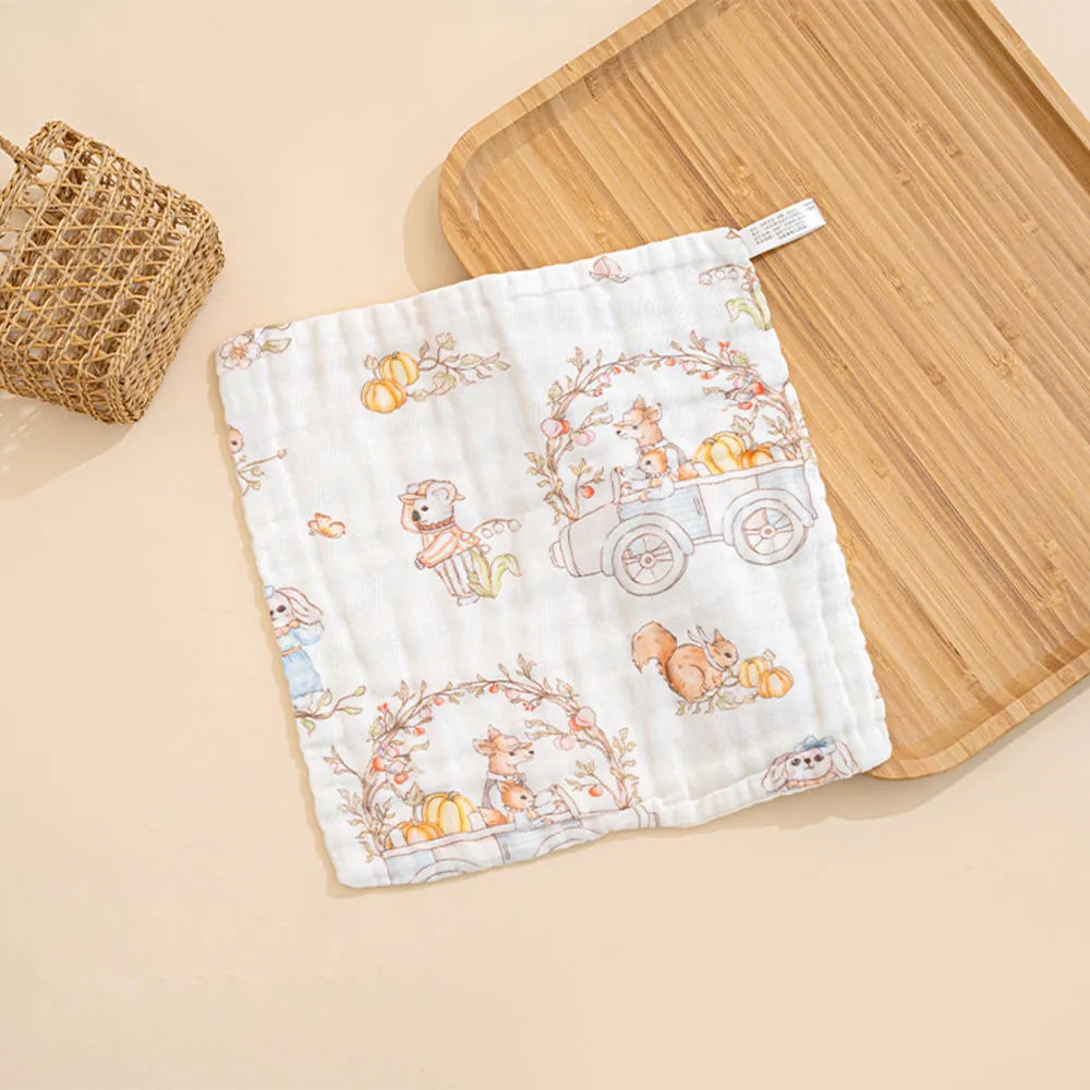 6-Layer Seersucker Cotton Washcloth (30x30cm)