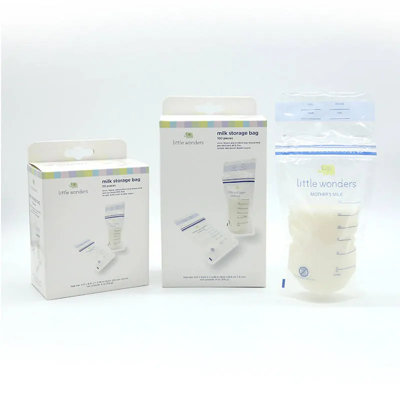 Breast Milk Storage Bags (7oz/210ml, Double Zipper)