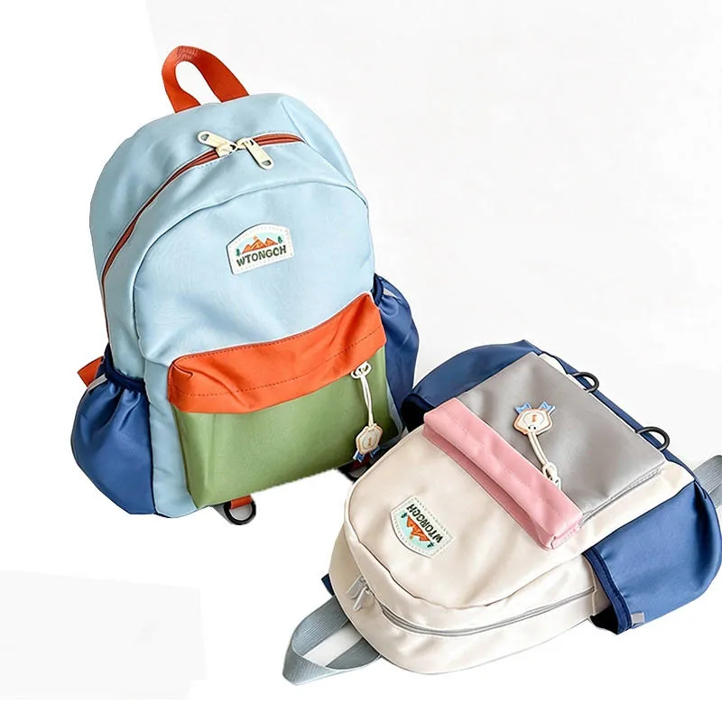 Contrast Color Kids Backpack (Casual)