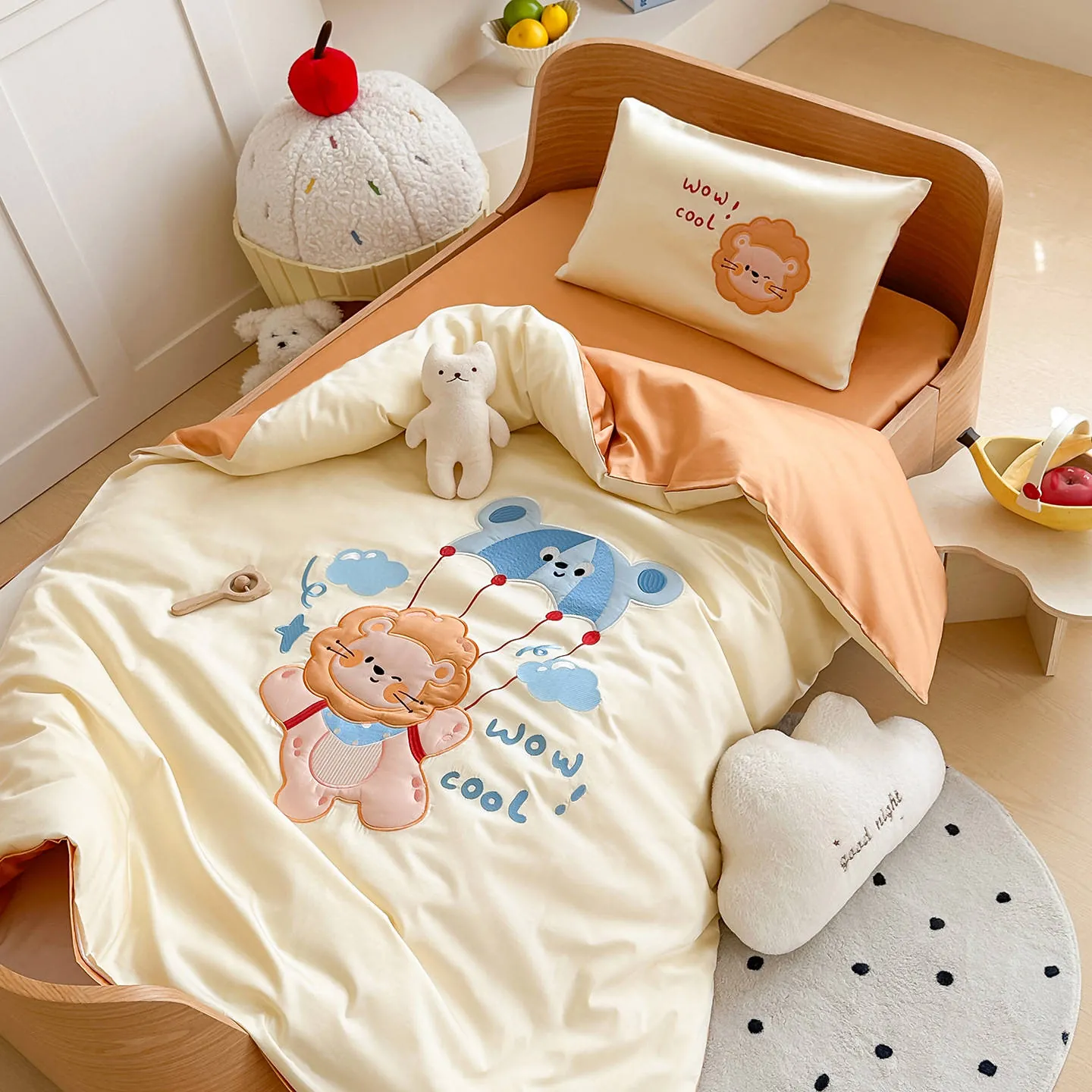 High-Count Long-Staple Cotton Embroidered Bedding Set
