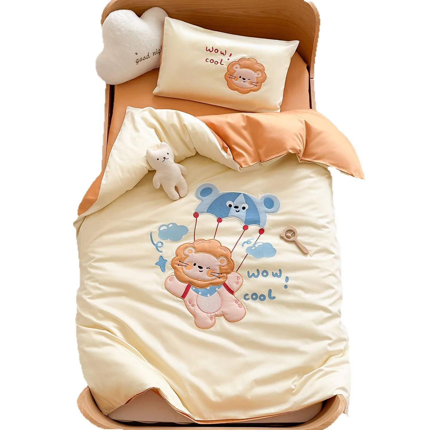 High-Count Long-Staple Cotton Embroidered Bedding Set