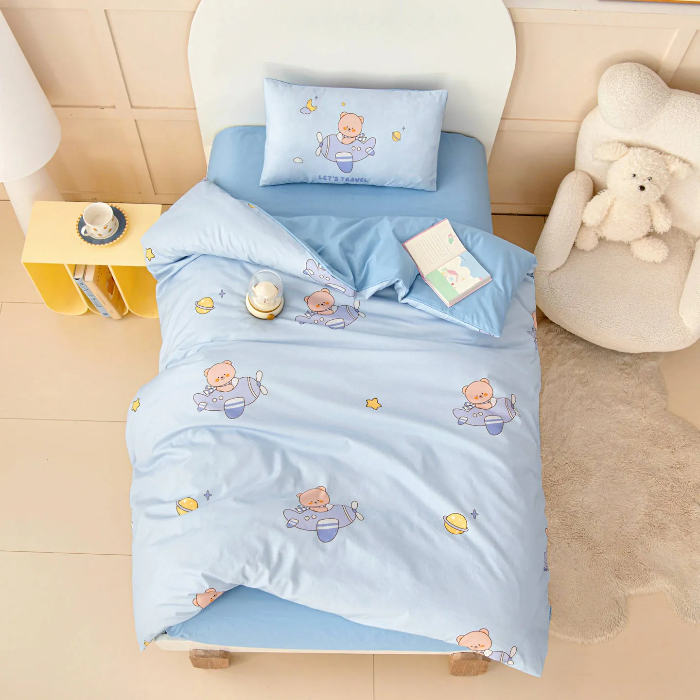 Kids Cartoon Quilt Bedding Set (6-Piece)