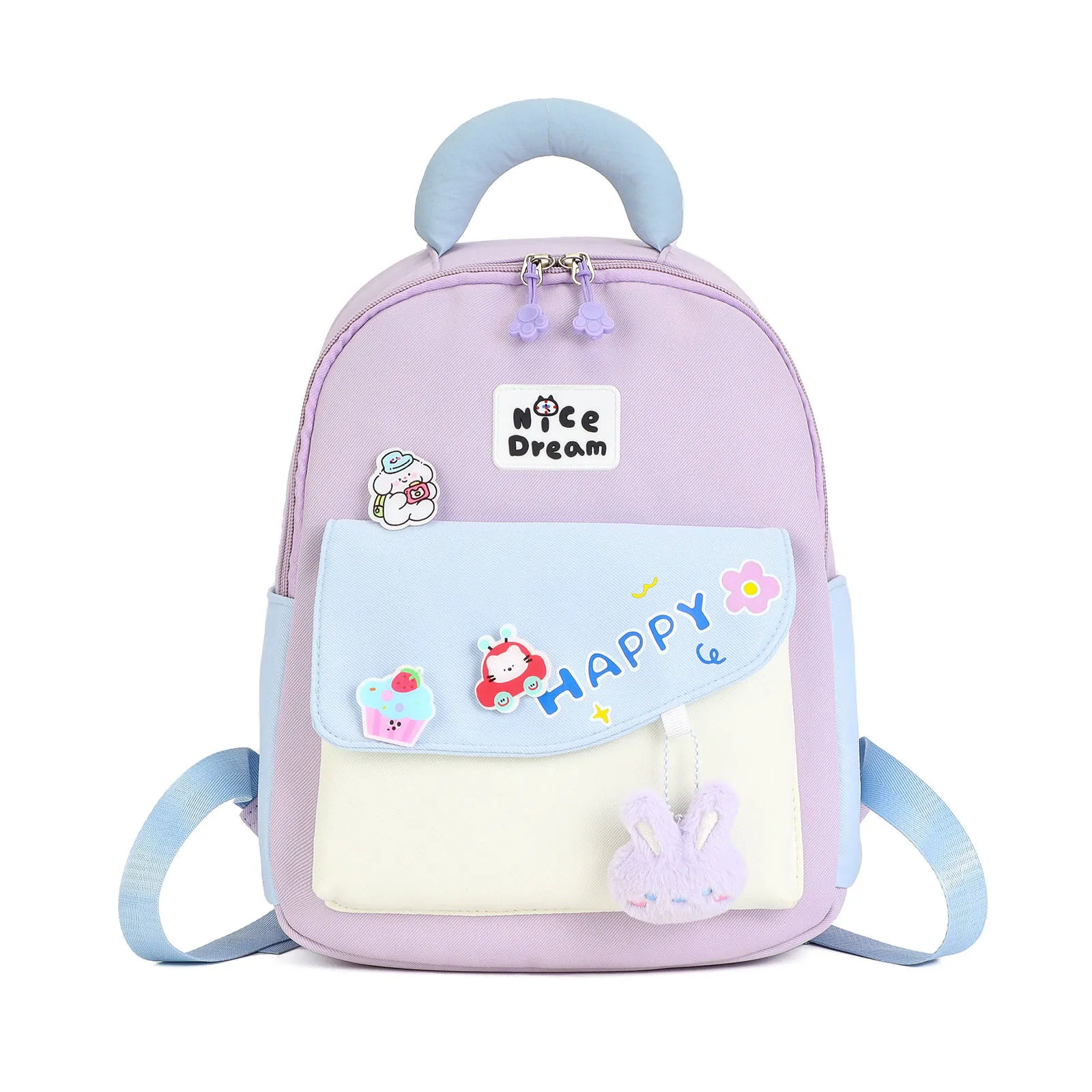 Kids Student Backpack (Contrast Color, Lightweight)