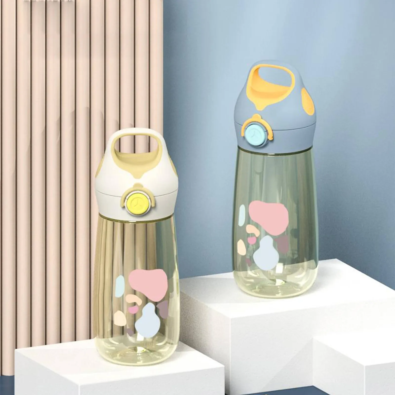 Kids Water Bottle with Ring Top & Print