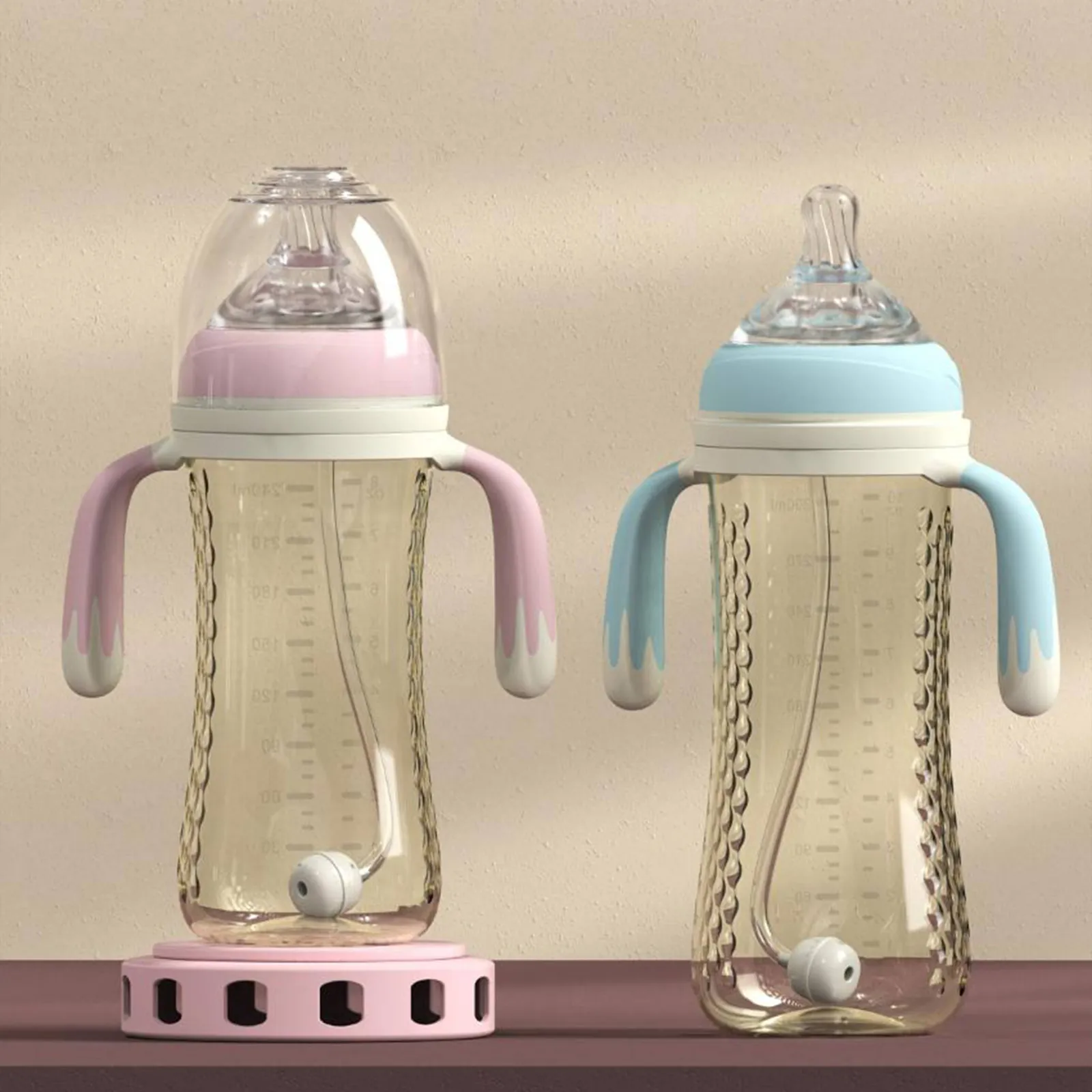 PPSU Drop-Proof Gravity Ball Bottle Cup with Handle