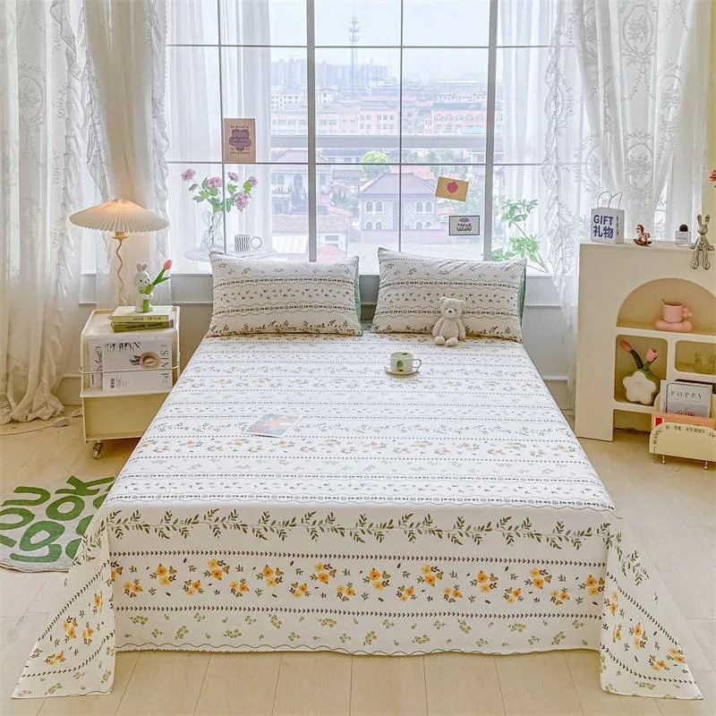 Washed Cotton Sheet Set (Single Dorm Bed)