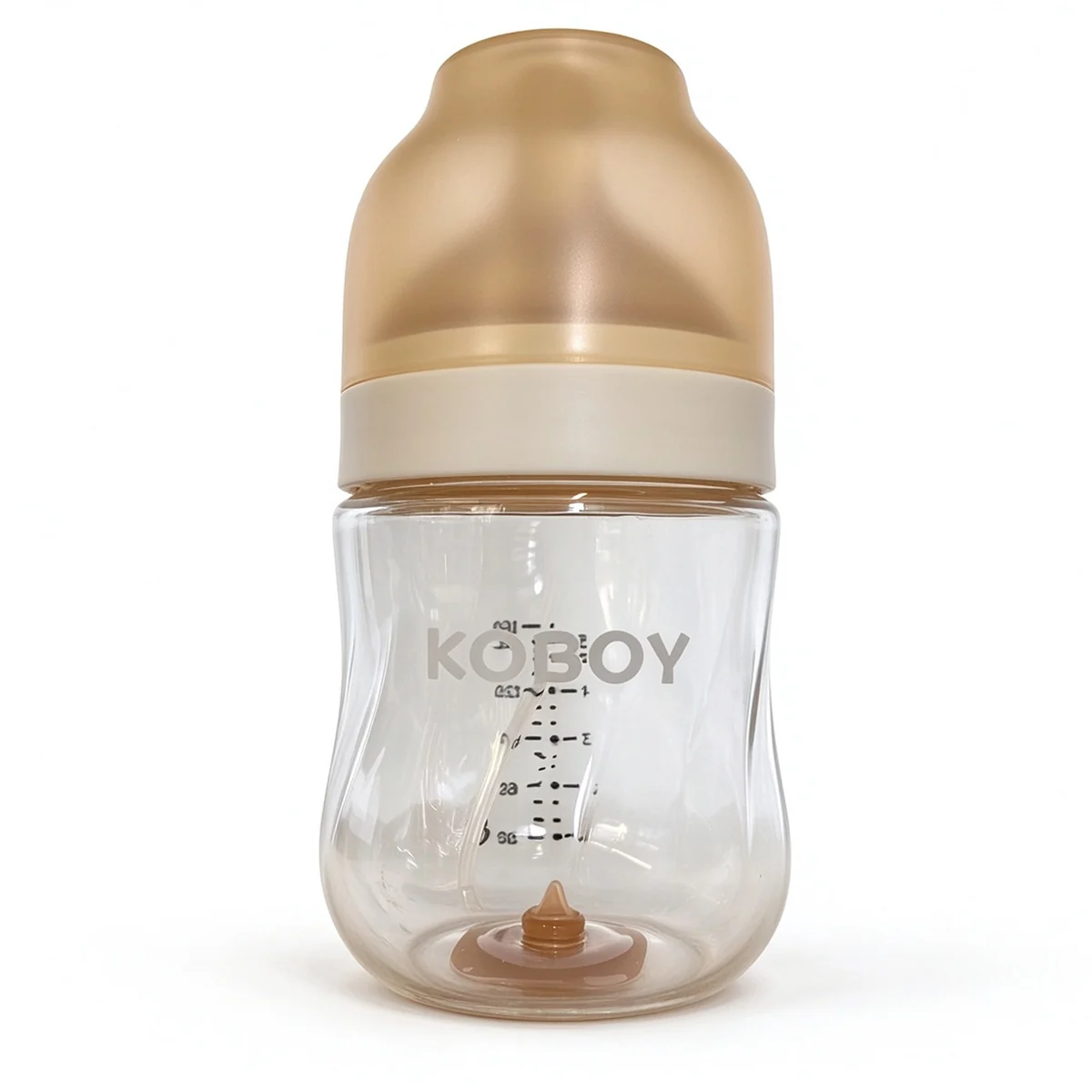 Wide-Neck Glass Bottle — KOBOY Gold Cap 160ml (5.5oz)