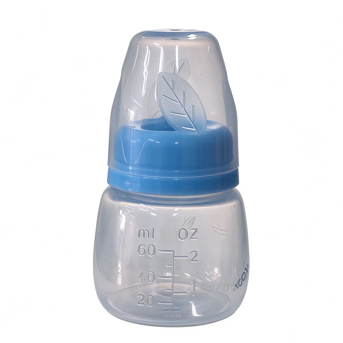 Wide-Neck PP Bottle with Blue Cap 60ml (2oz)