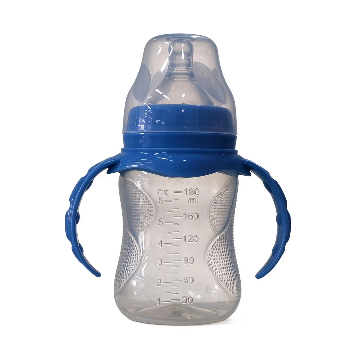 Wide-Neck PP Bottle with Blue Handles 180ml (6oz)