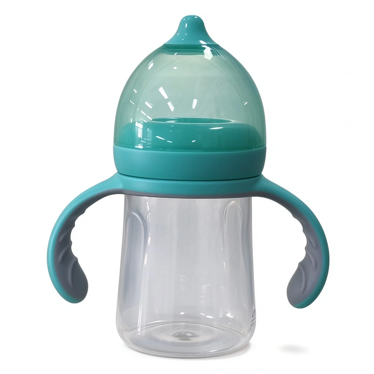 Wide-Neck PP Bottle with Teal Ring 160ml (5.5oz)