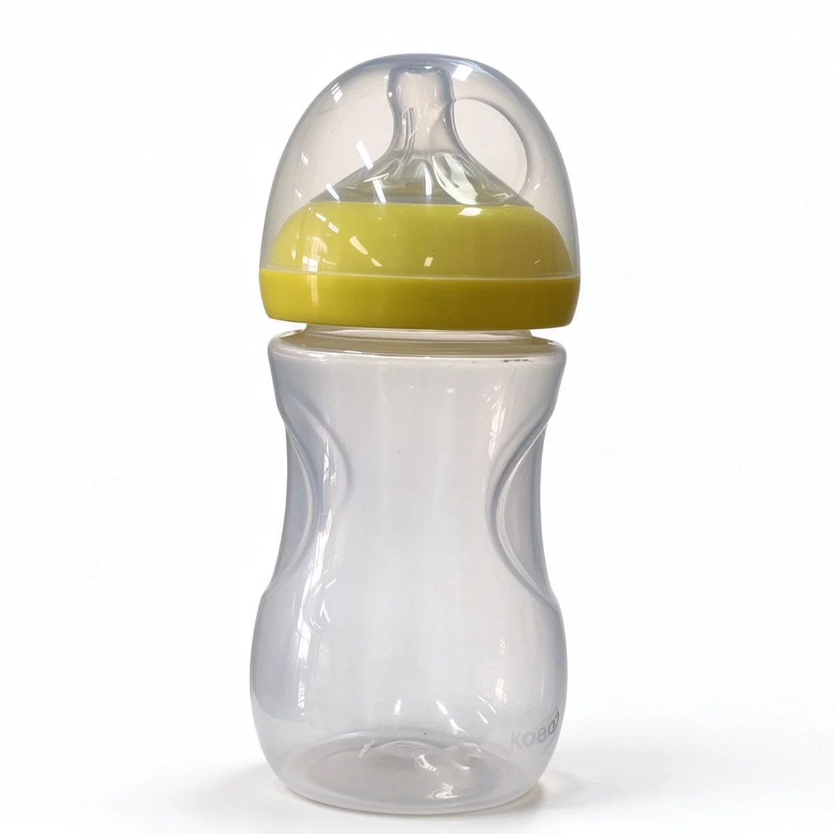 Wide-Neck PP Bottle with Yellow Ring 160ml (5.5oz)