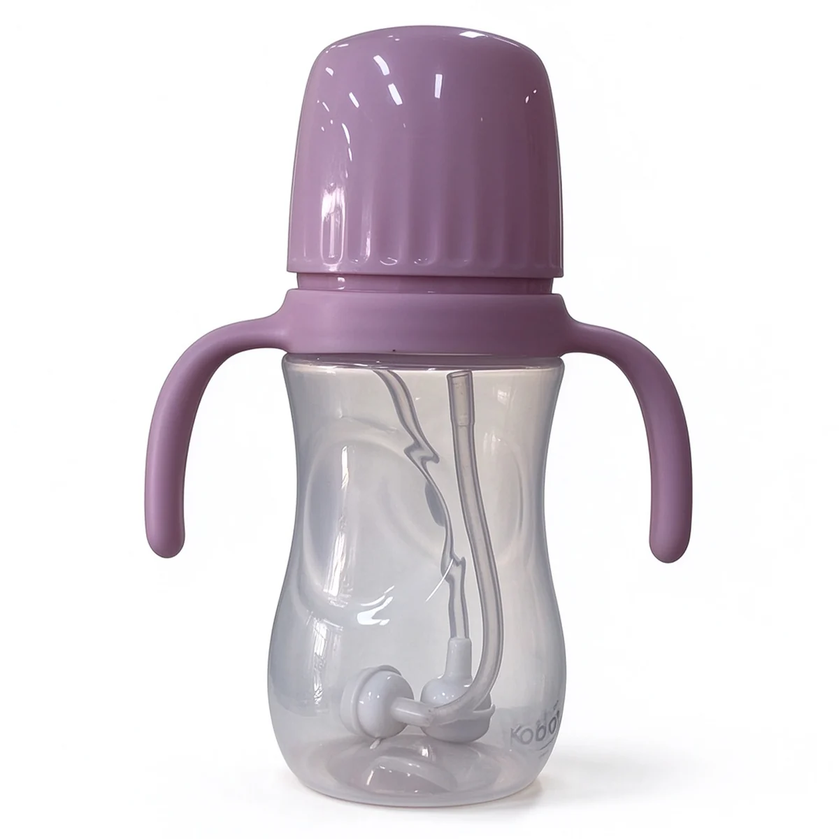 Wide-Neck PP Gravity-Ball Bottle — Purple 240ml (8oz)