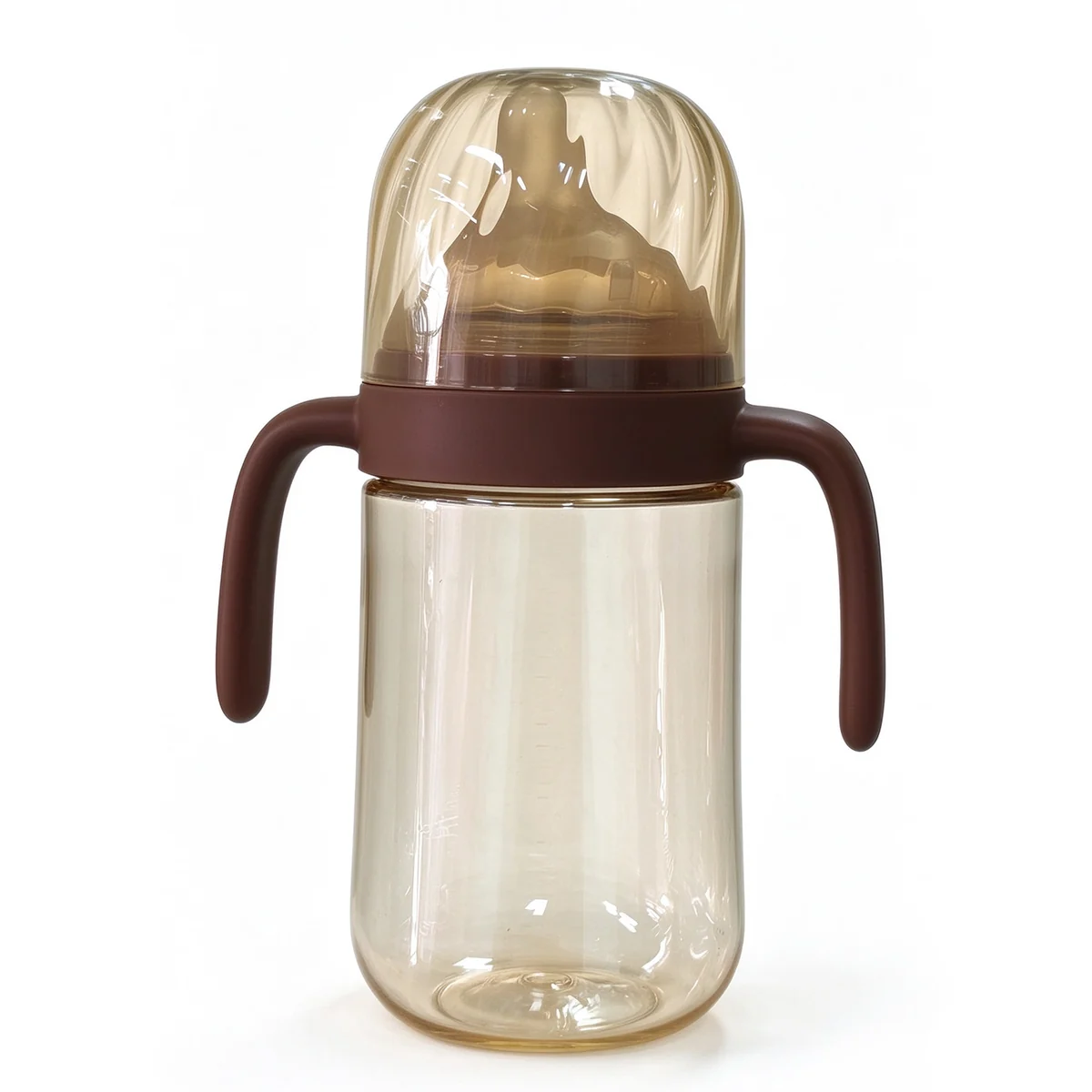 Wide-Neck PPSU Bottle with Brown Handles 240ml (8oz)