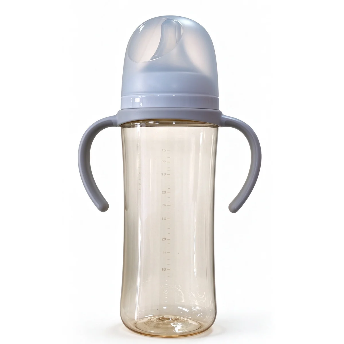 Wide-Neck PPSU Bottle with Grey Handles 300ml (10oz)