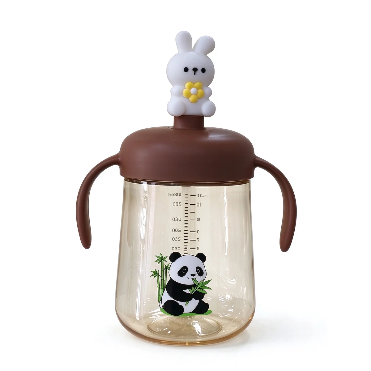 Wide-Neck PPSU Bottle with Panda Print & Bunny Top 300ml (10oz)
