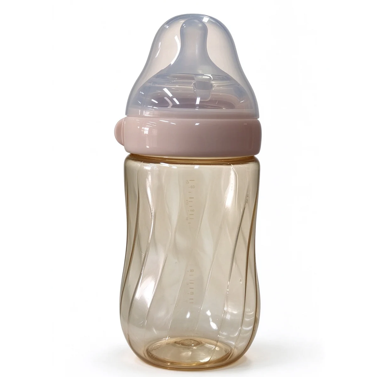 Wide-Neck PPSU Bottle with Pink Handles 240ml (8oz)