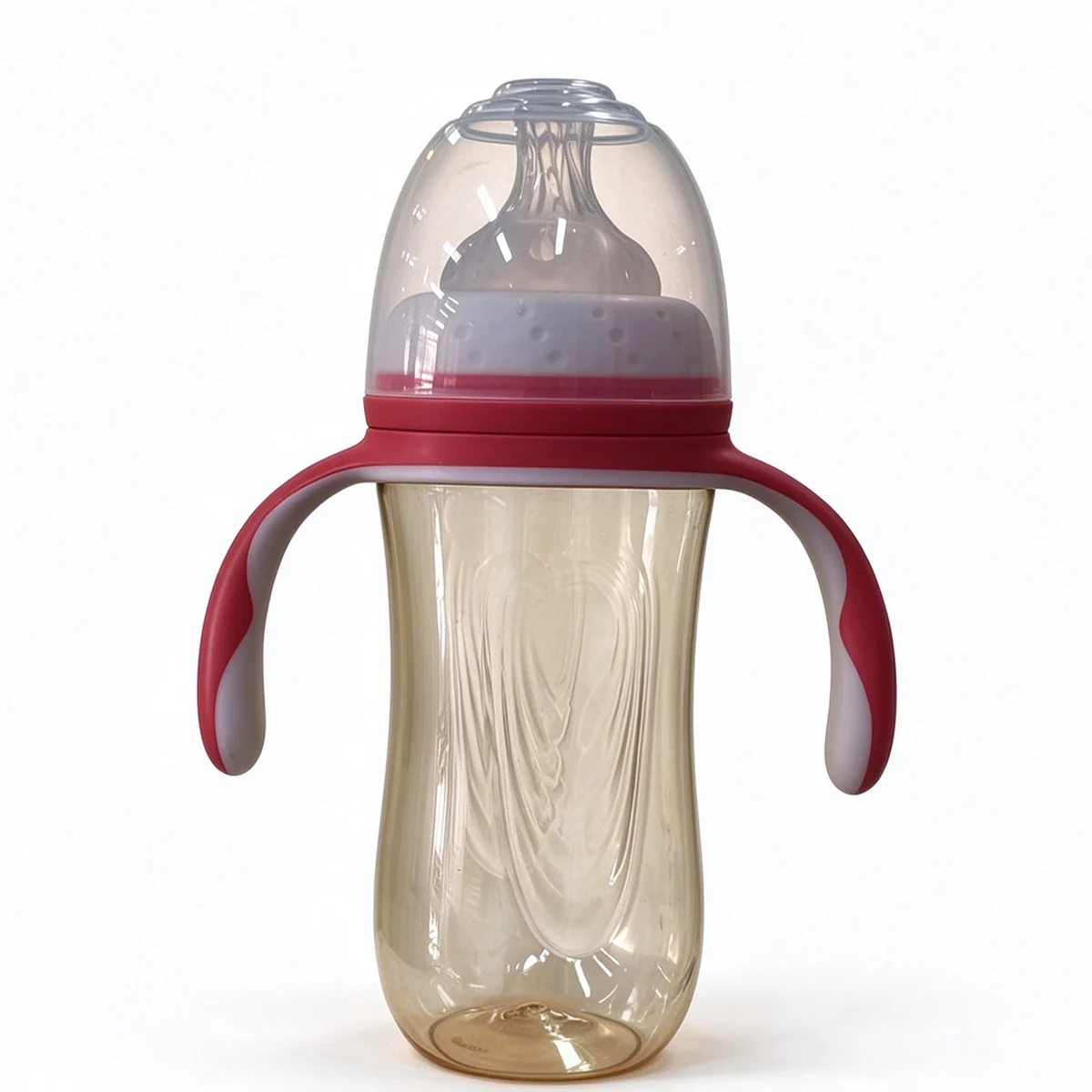 Wide-Neck PPSU Bottle with Red Handles 240ml (8oz)