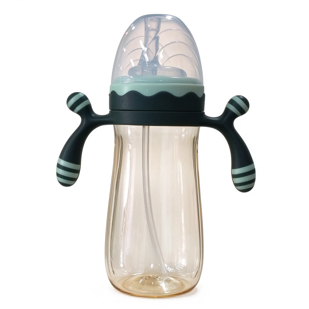 Wide-Neck PPSU Bottle with Striped Handles 300ml (10oz)