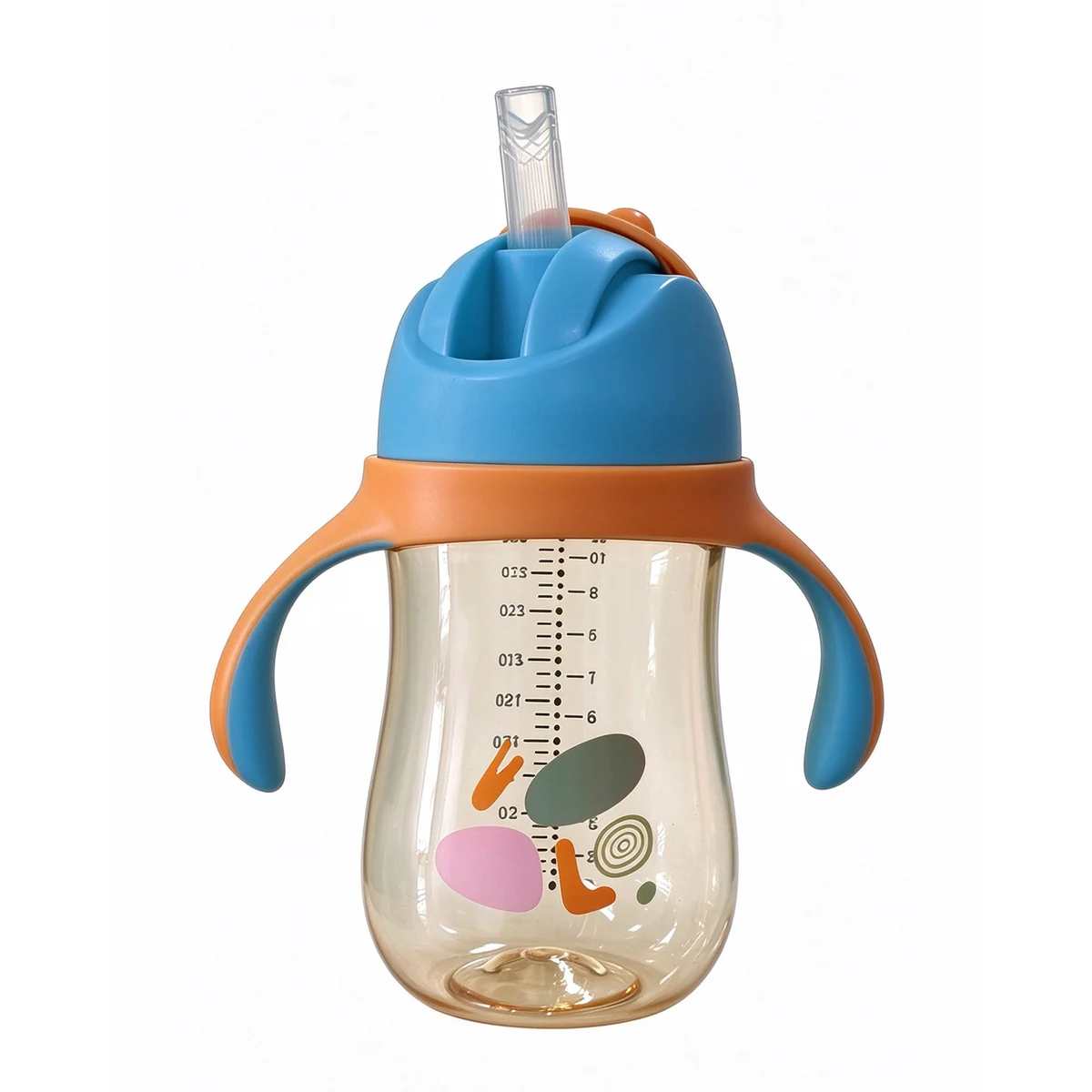 Wide-Neck PPSU Straw Cup with Fruit Print 300ml (10oz)